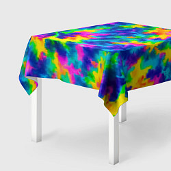 Скатерть для стола Тай-дай цветные краски, цвет: 3D-принт — фото 2