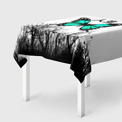 Скатерть для стола С бабочкой на фоне японского иероглифа, цвет: 3D-принт — фото 2