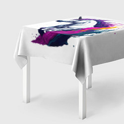 Скатерть для стола Единорог в красках, цвет: 3D-принт — фото 2