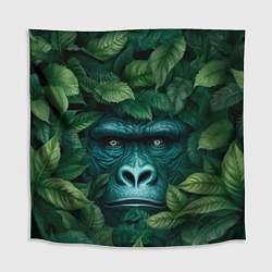 Скатерть для стола Горилла в кустах джунгли, цвет: 3D-принт