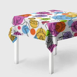Скатерть для стола Индийские слоники, цвет: 3D-принт — фото 2