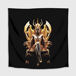 Скатерть для стола Египтянка на золотом троне, цвет: 3D-принт