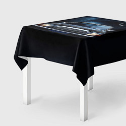 Скатерть для стола Мерседес черное небо, цвет: 3D-принт — фото 2