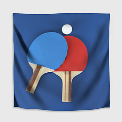 Скатерть для стола Теннисные ракетки, цвет: 3D-принт