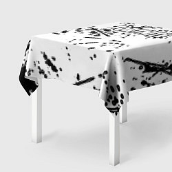 Скатерть для стола Фортнайт черный краски всплеск, цвет: 3D-принт — фото 2