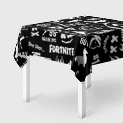 Скатерть для стола Fortnite alllogo black, цвет: 3D-принт — фото 2