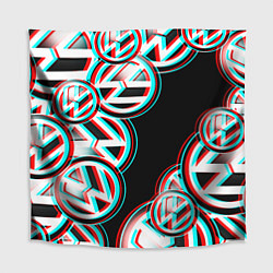 Скатерть для стола Volkswagen glitch pattern, цвет: 3D-принт