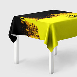 Скатерть для стола Borussia fc sport краски, цвет: 3D-принт — фото 2