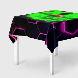 Скатерть для стола Монстр из неона, цвет: 3D-принт — фото 2