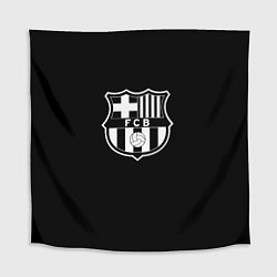 Скатерть для стола Barcelona fc club белое лого, цвет: 3D-принт
