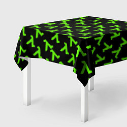 Скатерть для стола Half life green logo, цвет: 3D-принт — фото 2