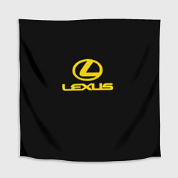 Скатерть для стола Lexus yellow logo, цвет: 3D-принт