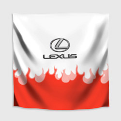 Скатерть для стола Lexus fire, цвет: 3D-принт