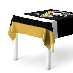 Скатерть для стола Pittsburgh Penguins: Black, цвет: 3D-принт — фото 2