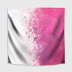Скатерть для стола Белый и розовый, цвет: 3D-принт