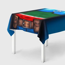 Скатерть для стола Капитан Татарстан, цвет: 3D-принт — фото 2