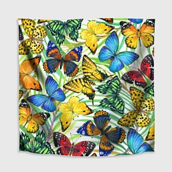 Скатерть для стола Тропические бабочки, цвет: 3D-принт