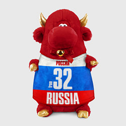 Игрушка-бычок Russia: from 32 цвета 3D-красный — фото 1