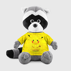 Игрушка-енот Pikachu цвета 3D-серый — фото 1