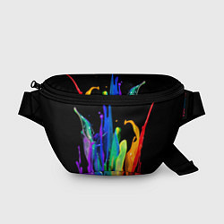 Поясная сумка Всплеск красок, цвет: 3D-принт