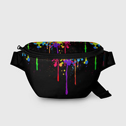 Поясная сумка Краски, цвет: 3D-принт