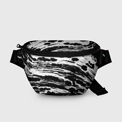 Поясная сумка Gray color abstract, цвет: 3D-принт