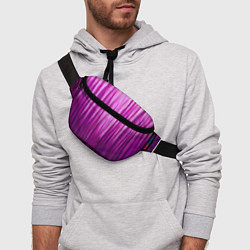 Поясная сумка Фиолетово-черные краски, цвет: 3D-принт — фото 2