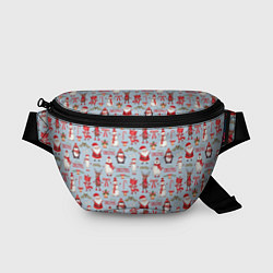 Поясная сумка Рождественская Милота, цвет: 3D-принт