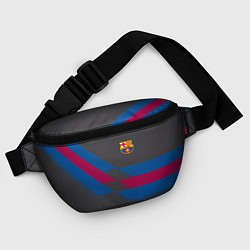 Поясная сумка Barcelona FC: Dark style, цвет: 3D-принт — фото 2