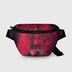 Поясная сумка Dark Red, цвет: 3D-принт