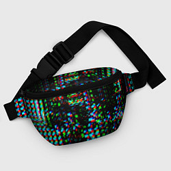 Поясная сумка Optical Glitch, цвет: 3D-принт — фото 2