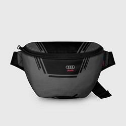 Поясная сумка Audi: Crey & Black, цвет: 3D-принт