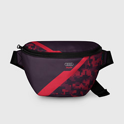 Поясная сумка Audi: Red Pixel, цвет: 3D-принт