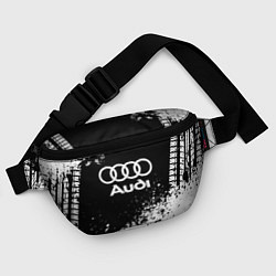 Поясная сумка Audi: Black Spray, цвет: 3D-принт — фото 2