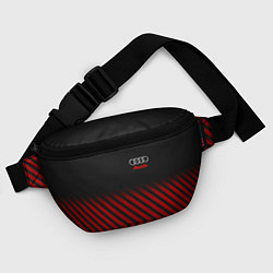 Поясная сумка Audi: Red Lines, цвет: 3D-принт — фото 2