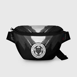 Поясная сумка FC Leicester City: Black Style, цвет: 3D-принт