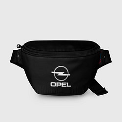 Поясная сумка Opel: Black Abstract, цвет: 3D-принт