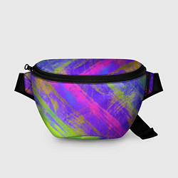Поясная сумка Неоновая акварель, цвет: 3D-принт