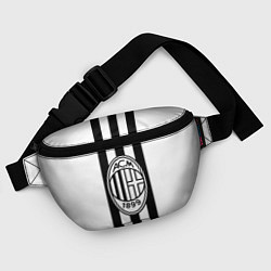 Поясная сумка AC Milan: Black & White, цвет: 3D-принт — фото 2