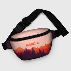 Поясная сумка Firewatch: Orange Style, цвет: 3D-принт — фото 2
