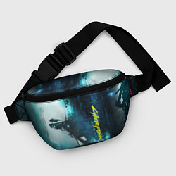Поясная сумка Cyberpunk 2077: Techno, цвет: 3D-принт — фото 2