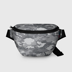 Поясная сумка Серый камуфляж, цвет: 3D-принт