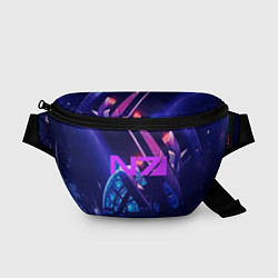 Поясная сумка N7: Neon Space, цвет: 3D-принт