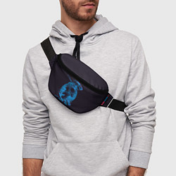 Поясная сумка Dead Spaсe: Blue Style, цвет: 3D-принт — фото 2