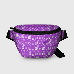 Поясная сумка Twitch: Violet Pattern, цвет: 3D-принт