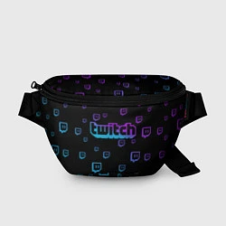 Поясная сумка Twitch: Neon Style, цвет: 3D-принт