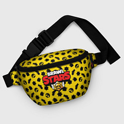 Поясная сумка Brawl Stars: Yellow & Black, цвет: 3D-принт — фото 2