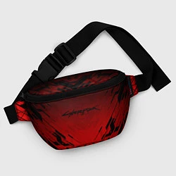 Поясная сумка Cyberpunk 2077: Red Techno, цвет: 3D-принт — фото 2