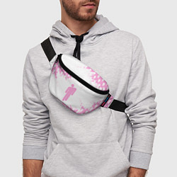 Поясная сумка Billie Eilish: Pink Style, цвет: 3D-принт — фото 2