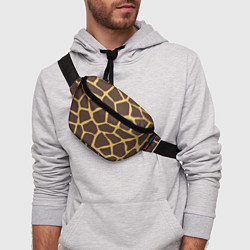 Поясная сумка Окрас жирафа, цвет: 3D-принт — фото 2